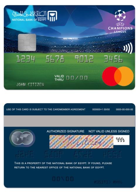 Egypt National Bank of Egypt UEFA Champions League mastercard